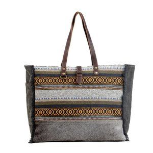 COPY - Myra Bag Mellow Weekender Tote Canvas Leather